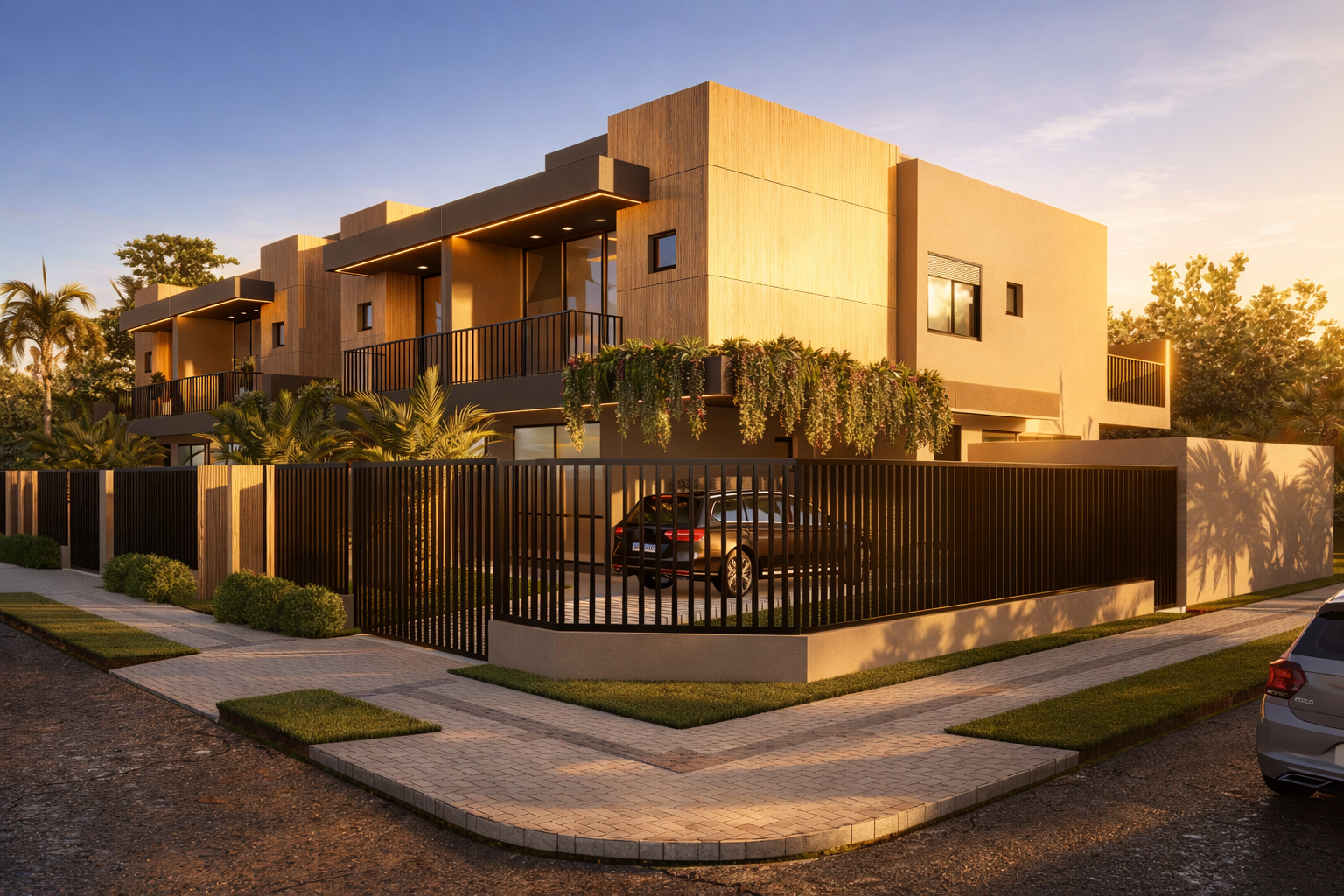 Sobrado de esquina Residencial Meia Nau — vista lateral